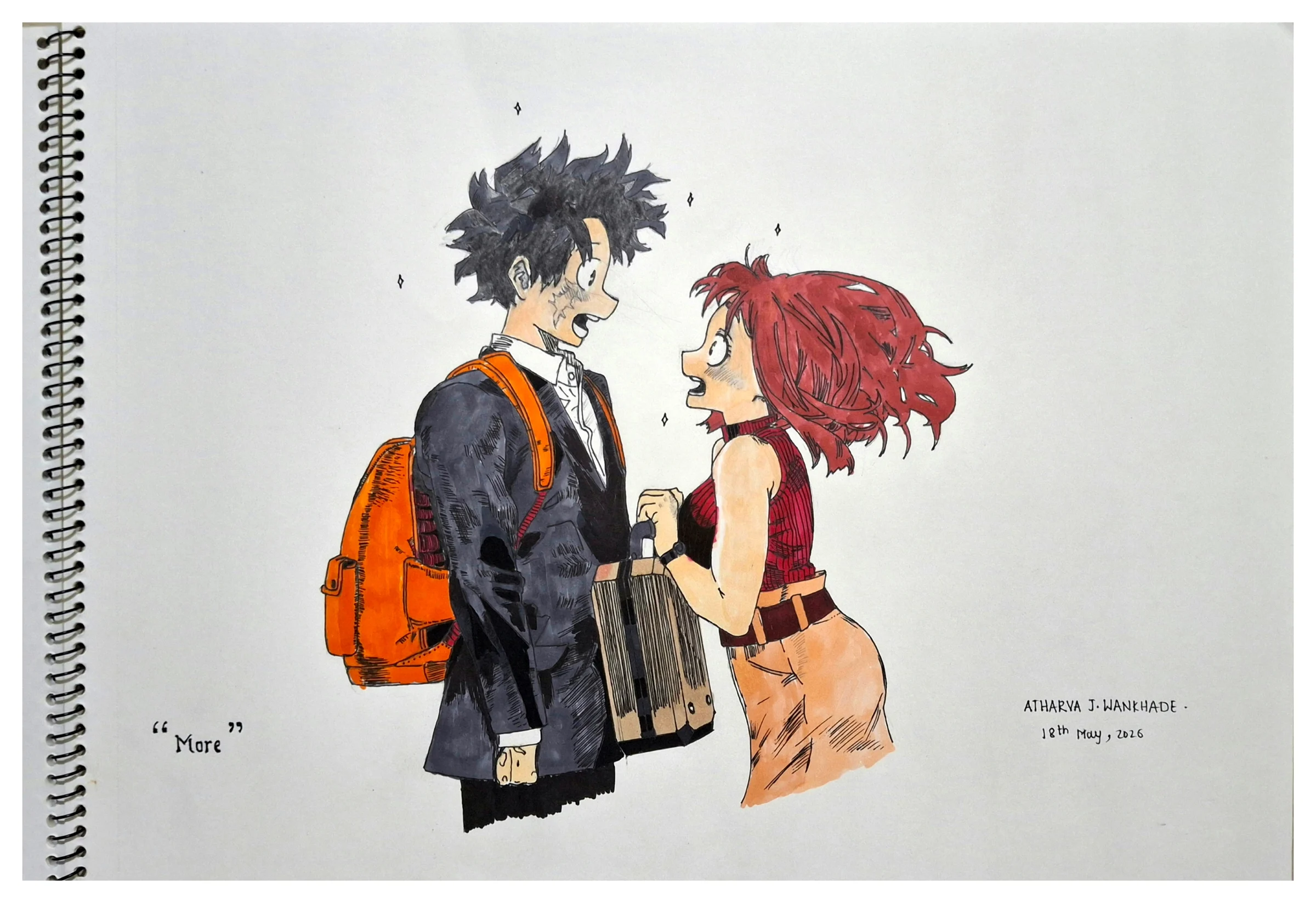 The final episode of My Hero academia where Deku and Ochhako finally confessed which is my favorite part of the series. My Hero and His Hero finally confessed.