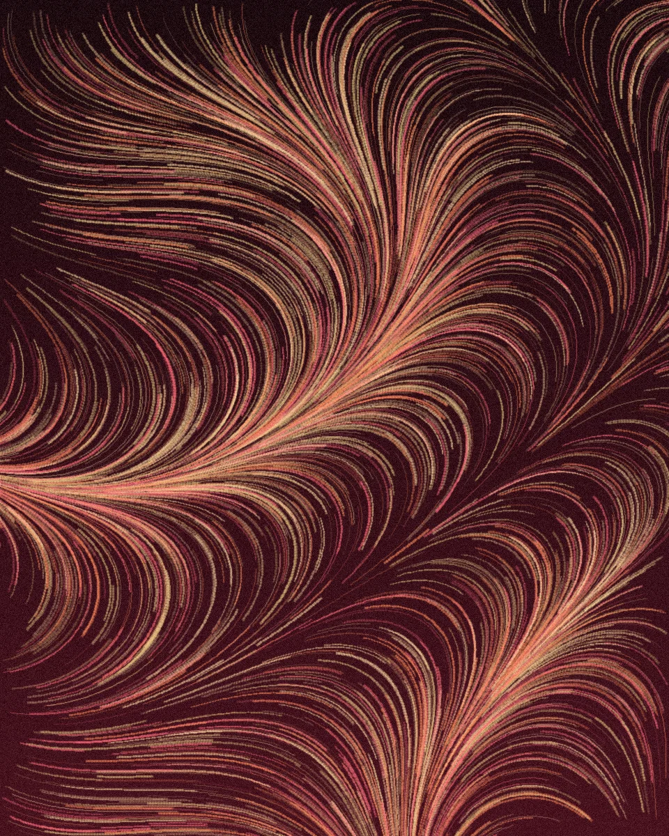 Ember Wind, an abstract canvas